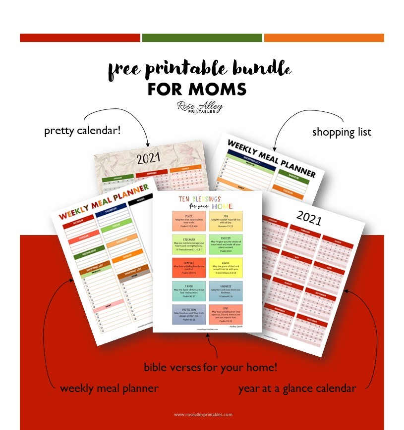 FREE PRINTABLE BUNDLE FOR MOMS