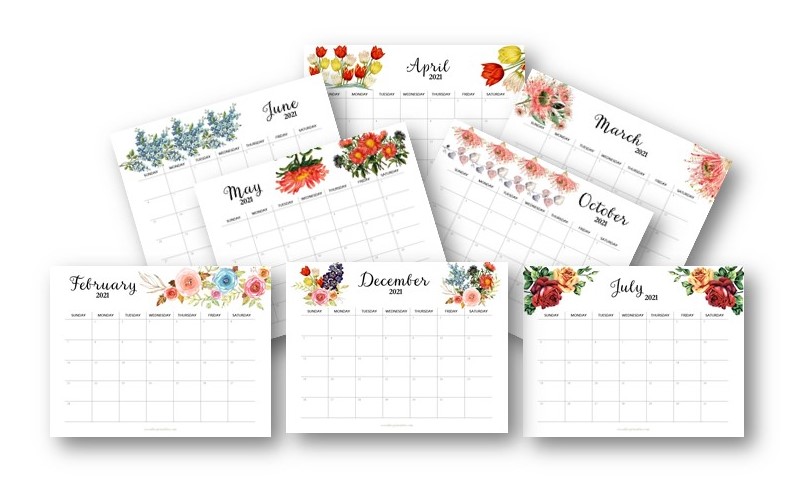 free printable calendar rose alley printables