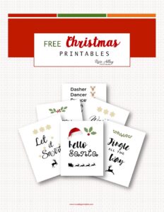 10 Free Christmas Printables