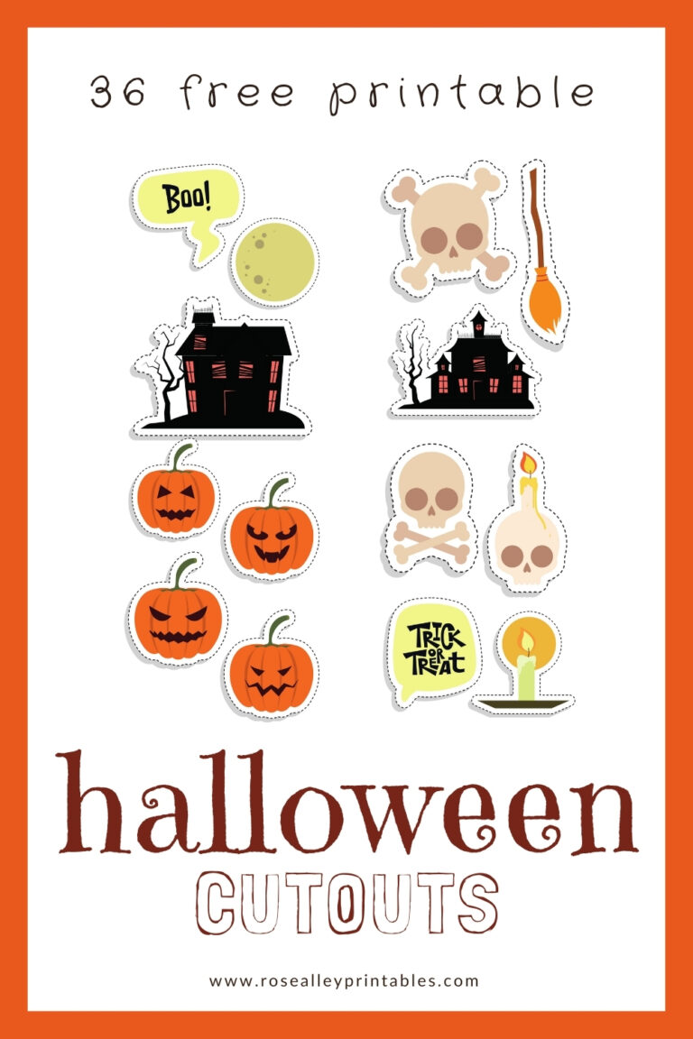 36 Free Printable Halloween Cutouts