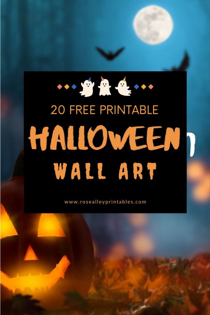 20 Free Printable Halloween Wall Art
