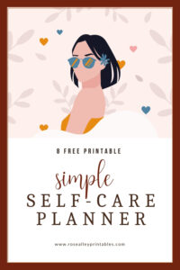 8 Free Printable Simple Self-Care Planner