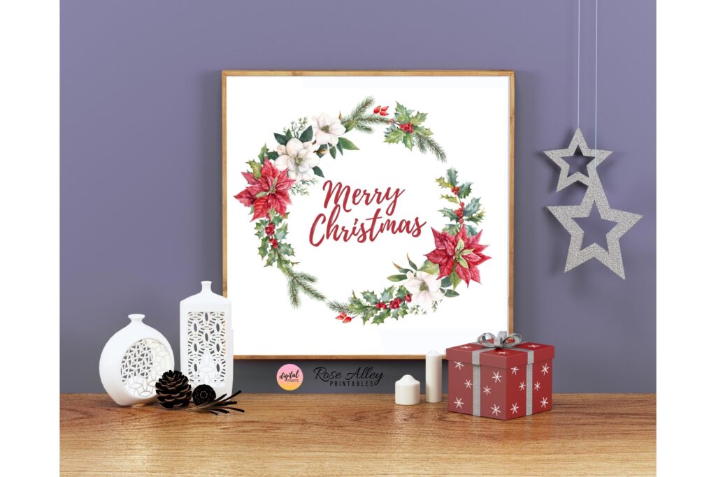 https://rosealleyprintables.com/20-free-printable-christmas-wall-art