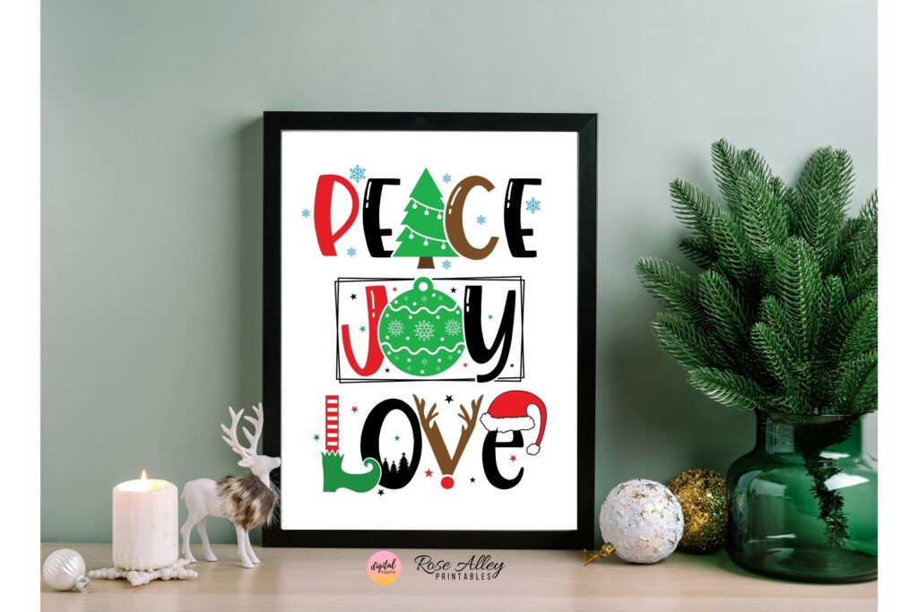 20 Free Printable Christmas Wall Art