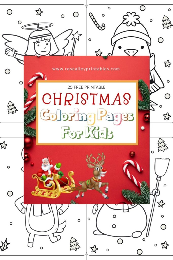 25 Free Printable Christmas Coloring Pages For Kids
