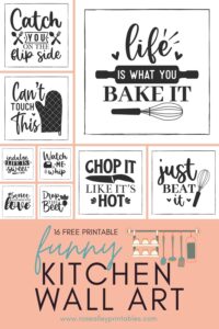 16 Free Funny Kitchen Wall Art