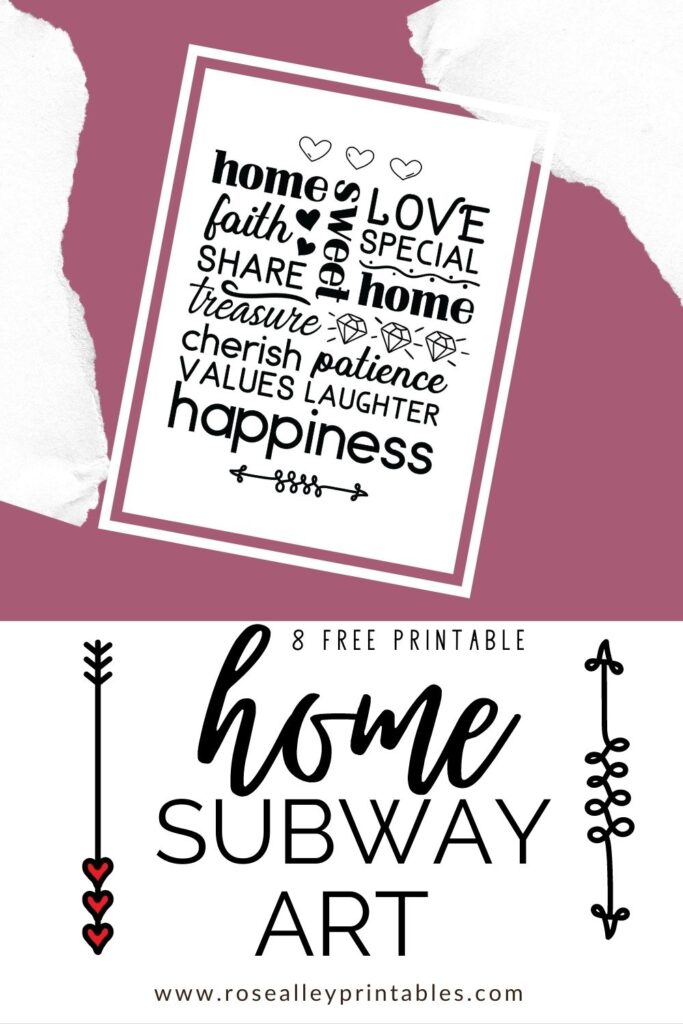 8 Free Printable Home Subway Art