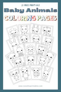 20 Free Printable Baby Animals Coloring Pages