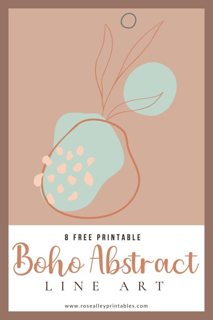 8 Free Printable Boho Abstract Line Art