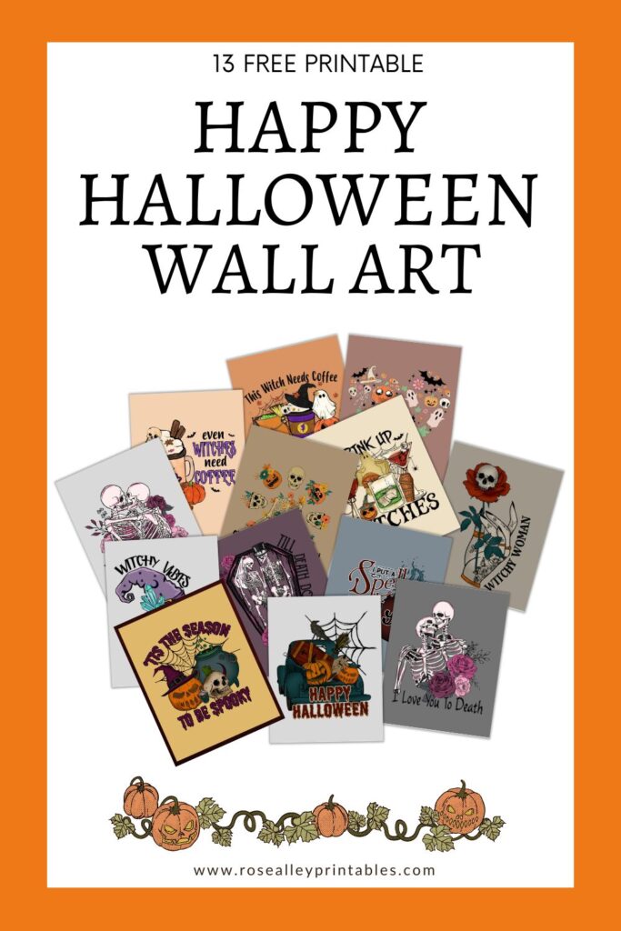 13 Free Printable Happy Halloween Wall Art