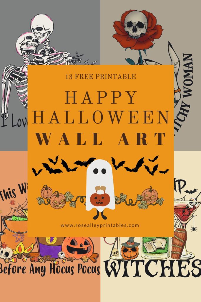 13 Free Printable Happy Halloween Wall Art