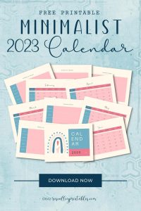 Free Printable 2023 Minimalist Calendar