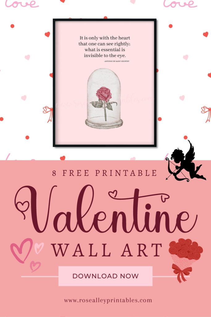 8 Free Printable Valentine Wall Art