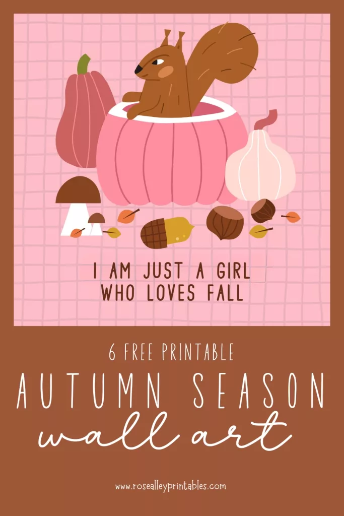 6 Free Printable Autumn Season Wall Art