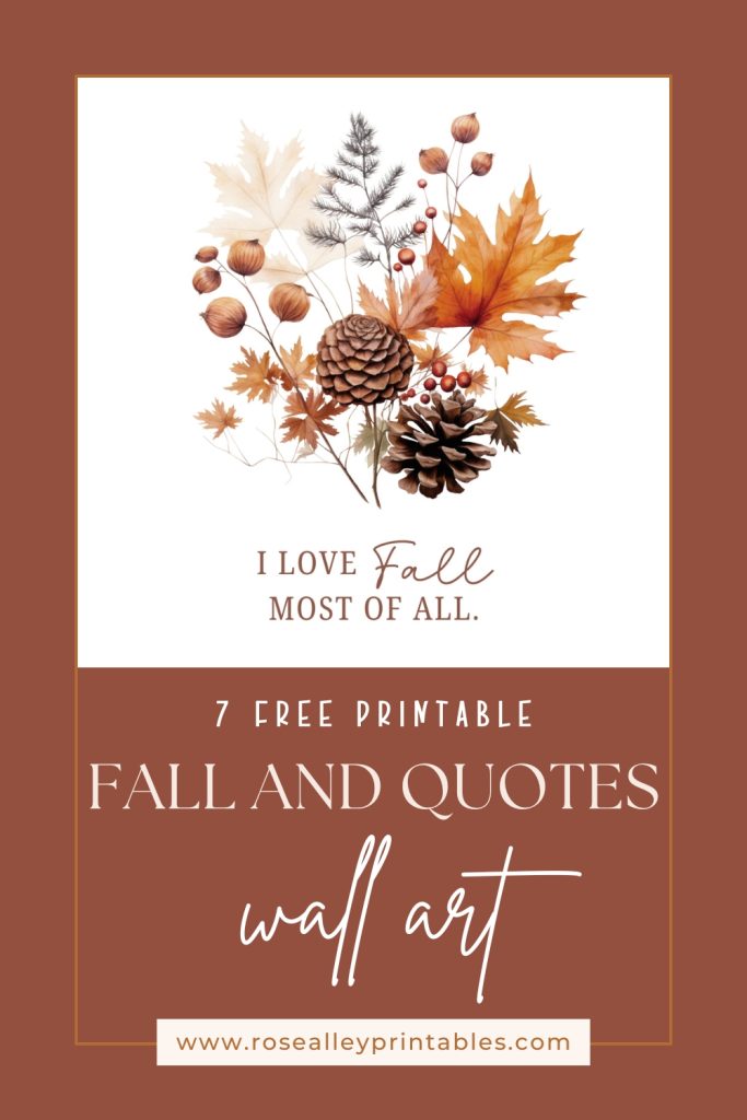 7 Free Printable Fall & Quotes Wall Art